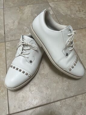 G/FORE White Stud-Detail Golf Shoes